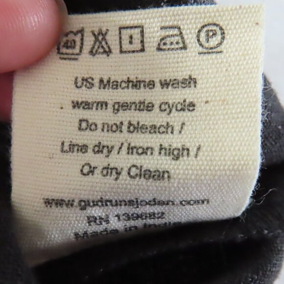 Gudrun Sjoden linen dress big dot circle print XXL - Picture 7 of 13